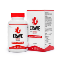 CRAVE BURNER kapsułki zmniejszające apetyt 64 g 90 sztuk. Suplement diety.