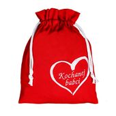 Bawełniany Czerwony Worek Kochanej Babci 36 cm