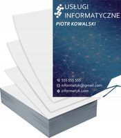 Ulotki A6 1000szt reklamowe firmowe dużo wzorów USŁUGI INFORMATYCZNE