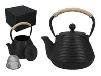 Czajniczek żeliwny z emaliowanym wkładem