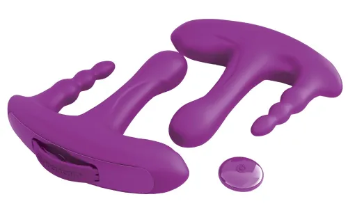 3some - wibrator do potrójnej stymulacji 18cm na Arena.pl