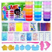 SLIME DO ROBIENIA GLUTÓW DUŻY ZESTAW KREATYWNY GLUTKI SLAJM DLA DZIECI