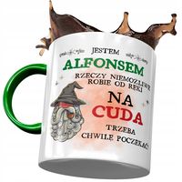 Kubek Zielony Dla Alfonsa Jestem Alfonsem Prezent Z Nadrukiem Ze Zdjęciem