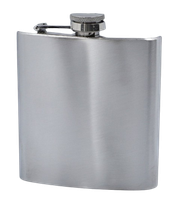 Elegancka Srebrna Piersiówka ze Stali Nierdzewnej 6 OZ ok. 180 ml Gentelo