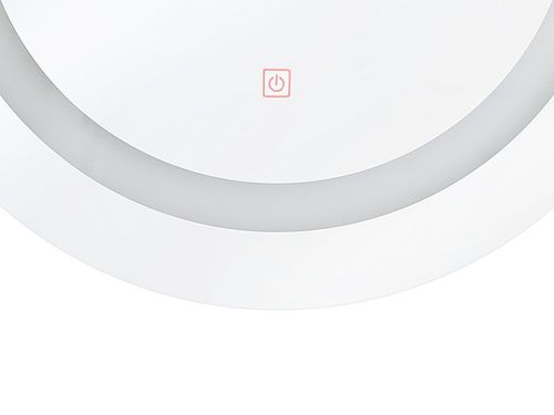 Lustro Ścienne Led Ø 58 Cm Srebrne Selune na Arena.pl