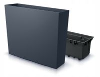 Doniczka wysoka Urbi Case T DUC800T z wkładem | Antracyt