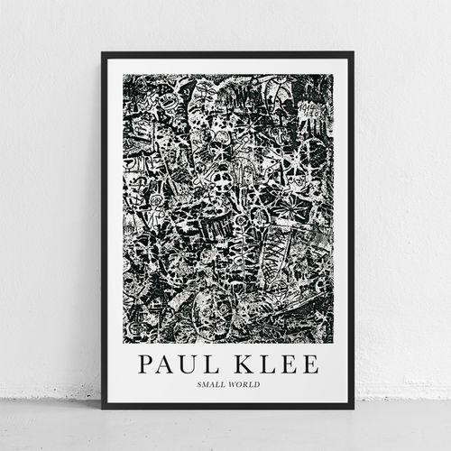 Plakat Paul Klee abstrakcja small world 40x50 cm w czarnej ramie na Arena.pl
