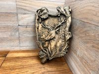 Obraz Płaskorzeźba drewniana trofeum JELEŃ prezent dla myśliwego 27cm