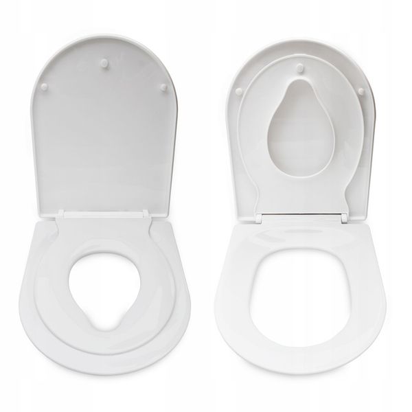 DESKA SEDESOWA KLOZETOWA WOLNOOPADAJĄCA Z WBUDOWANĄ NAKŁADKA DLA DZIECI 2w1 zdjęcie 4