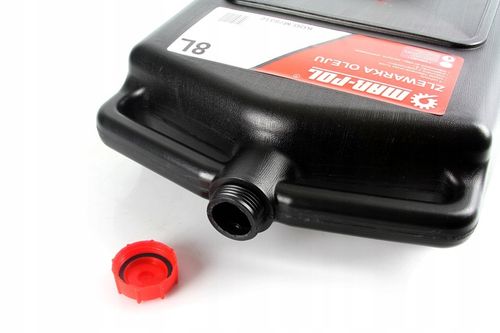 ZBIORNIK MISA WANNA ZLEWARKA DO OLEJU POJEMNIK 8L z korkiem na Arena.pl