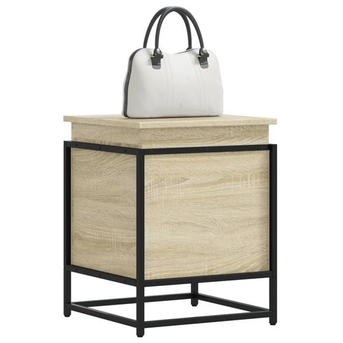 Skrzynia z pokrywą, dąb sonoma, 40x40x51,5 cm na Arena.pl