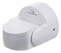 Czujnik Ruchu PIR IP65 12m 180° 1200W Maclean MCE468 W Biały