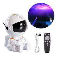 Projektor GWIAZD ASTRONAUTA KOSMOS NEBULA z Pilotem RZUTNIK LED USB