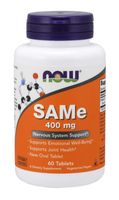 NOW FOODS SAMe - S-Adenozylo L-Metionina 400 mg (60 tabl.)