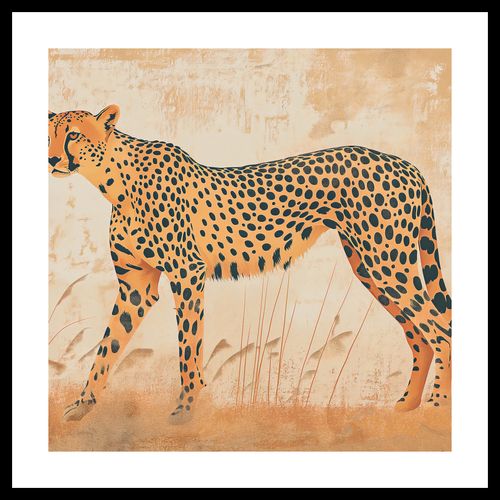 Plakat 50x50cm Gepard w Ruchu na Arena.pl