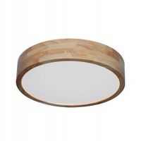 Lampa Italux NORTON Ø40cm LED 24W, drewniana, regulowana barwa światła