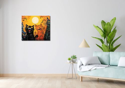 Obraz 70x60cm Kocie Koncertowanie na Arena.pl