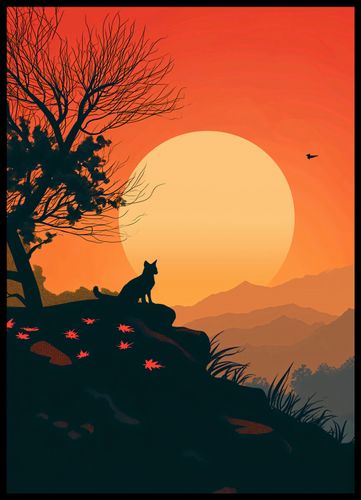 Plakat 50x70cm Kocie Wzgórze na Arena.pl