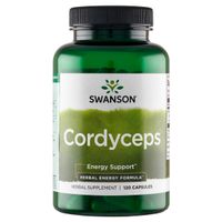 Swanson CORDYCEPS 600mg 120kaps wsparcie: ODPORNOŚĆ ENERGIA SIŁA STRES
