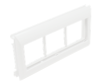 Efapel adapter potrójny do kanałów kablowych biały 10954 ABR