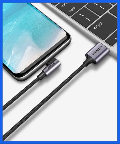 Kątowy kabel USB-C UGREEN 3A Quick Charge 3.0 1m na Arena.pl