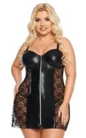 "Czarna sukienka Marion 2XL – Drapieżny styl od SoftLine Collection"
