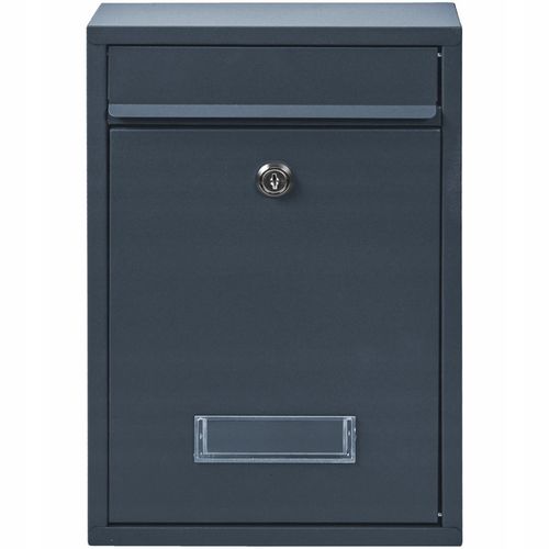 SKRZYNKA POCZTOWA NA LISTY POCZTĘ ANTRACYT + STAL LAMINAT NAPIS ADRES na Arena.pl