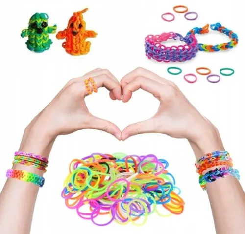 Gumki do robienia BRANSOLETEK DUŻU zestaw 4400+el XXL PREZENT na Arena.pl