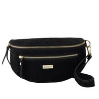 Zamszowa nerka damska Barberinis - Czarna