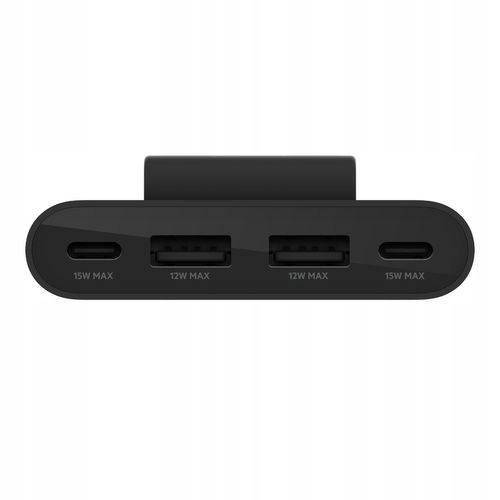 Belkin Hub USB-C do ładowania 30W, 2x USB-A, 2x USB-C 15W, 2m, czarny na Arena.pl