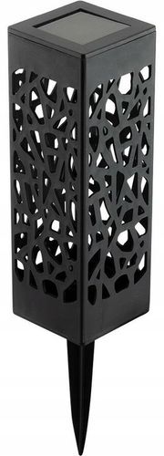 Lampy Solarne Ogrodowe LED Wbijana Do Ogrodu Zewnętrzna Barwa Ciepła Wzorek na Arena.pl