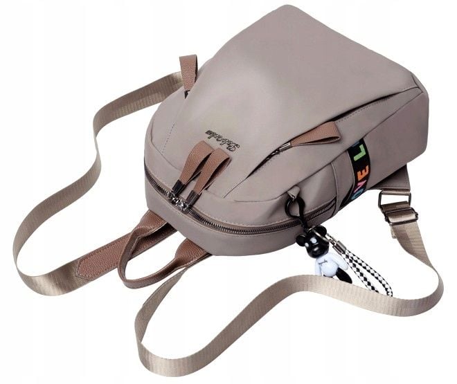 Wodoodporny Plecak elegancki miejski na ramię boho T42_Szary zdjęcie 13