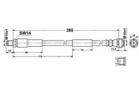 Mercedes W220 Zestaw Przewodów Hamulcowych Elastycznych Gumowych