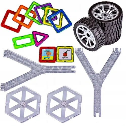 KLOCKI MAGNETYCZNE KONSTRUKCYJNE DUŻE PANELE 3D na Arena.pl