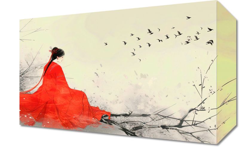 Obraz 30x20cm Diva Na Gałęzi zdjęcie 1