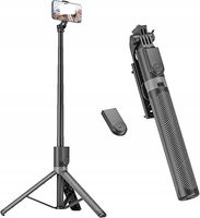 SELFIE STICK Z TRIPODEM WYSOKI 180CM WYZWALACZ BLUETOOTH Z17 SKŁADANY
