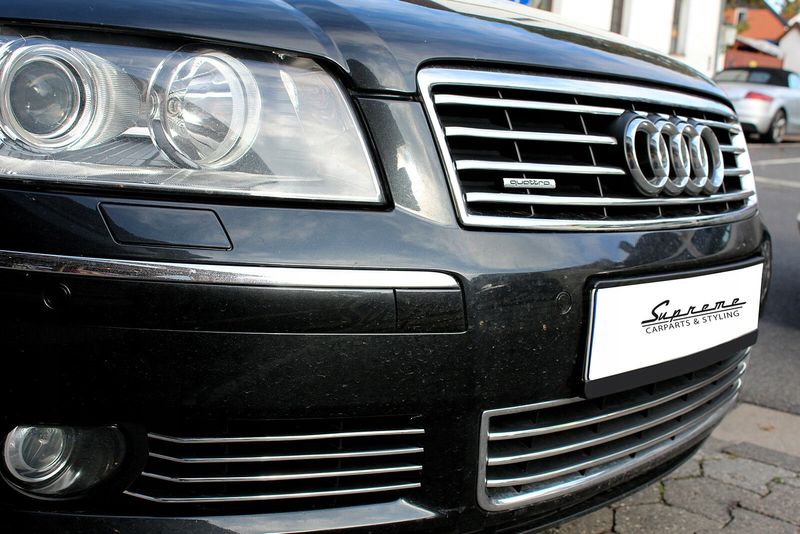 AUDI A8 D3 4E Listwy CHROM GRILL na atrapę Tuning zdjęcie 9