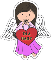 magnes Dla Mamy Aniołek 6,5 x 8 cm - P738W31