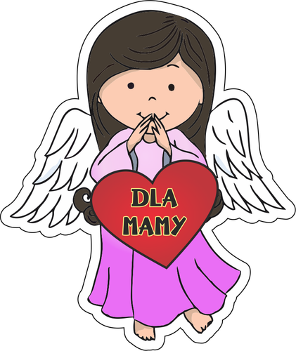 magnes Dla Mamy Aniołek 6,5 x 8 cm - P738W31 na Arena.pl