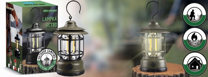 LAMPA LAMPKA LED TURYSTYCZNA AKUMULATOR KEMPINGOWA DO NAMIOTU ŁADOWANA USB zdjęcie 6