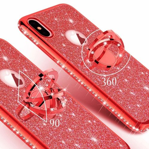 Etui Diamond Ring Brokat Xiaomi Mi 9 Czerwone na Arena.pl