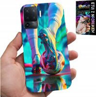 ETUI DO OPPO F19 PRO - PIŁKA NOŻNA FOOTBALL PIŁKARZE + SZKŁO