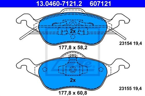 KLOCKI HAM PRZOD FORD FOCUS 98-04 ATE na Arena.pl