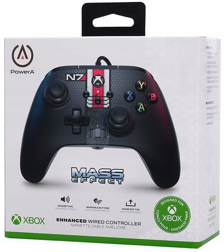 Gamepad PowerA Enhanced Mass Effect N7 do Xbox Series X/S, Xbox One, PC na Arena.pl