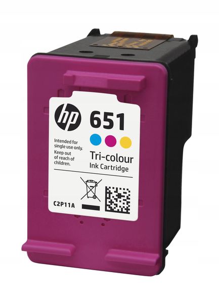 Tusz HP 651 Kolorowy C2P11AE zdjęcie 2