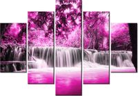 105CM 150CM OBRAZ 5 ELEM WODOSPAD DRUK