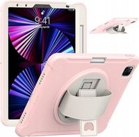 Etui do iPad Air 5/Air 4/Pro 11 z Podstawką i Miejscem na Rysik Różowe