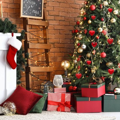 Bombki choinkowe czerwone serca zawieszki na choinkę ozdoby świąteczne 16x na Arena.pl