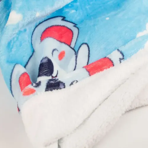 Ciepła bluza koala koc oversize XXL gruby futrzak miękka z kapturem na Arena.pl