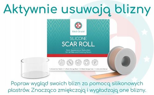 Silikonowe plastry na blizny pooperacyjne ROLKA na Arena.pl